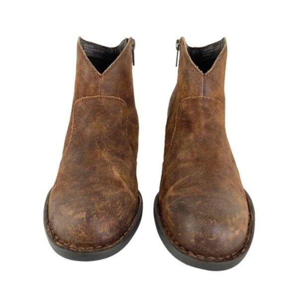 Born Michel Short Western Distressed Suede Ankle Boot in Brown - Picture 7 of 9